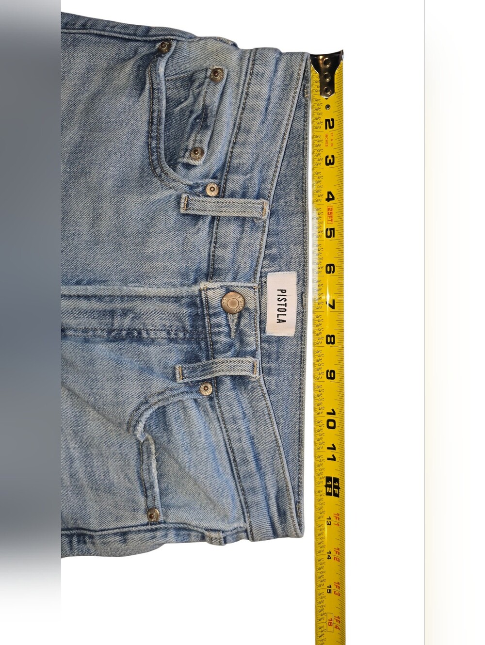Pistola Lana Crop Wide Leg Jeans in Snowcat wash Size 27 - Picture 6 of 10